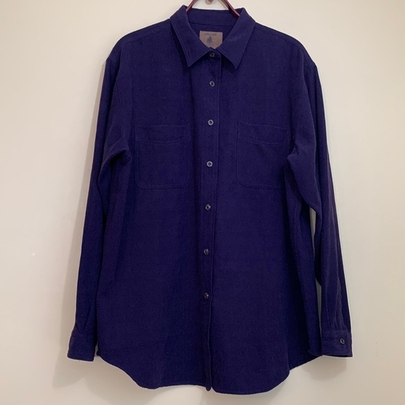 St. John's Bay | Vintage 90's Deep Purple Ultra Suede Button Down Shirt XL Tall - Picture 5 of 17